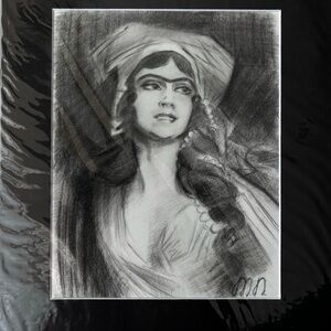 Original charcoal portrait drawings.